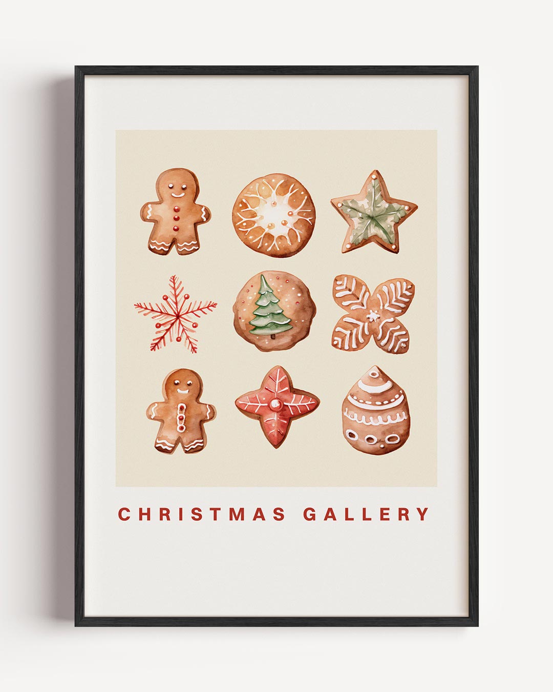 Christmas Cookies – kerst portret poster als wanddecoratie