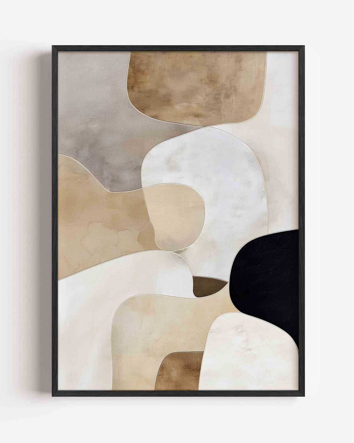 Abstracte vormen – abstracte portret poster als wanddecoratie