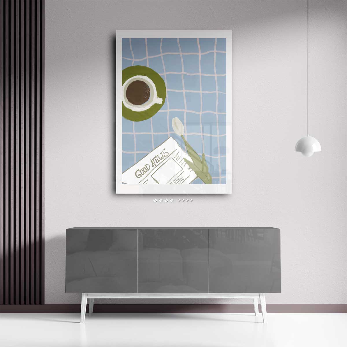 Ochtendmoment van Vreugde – staand kunstwerk voor modern interieur