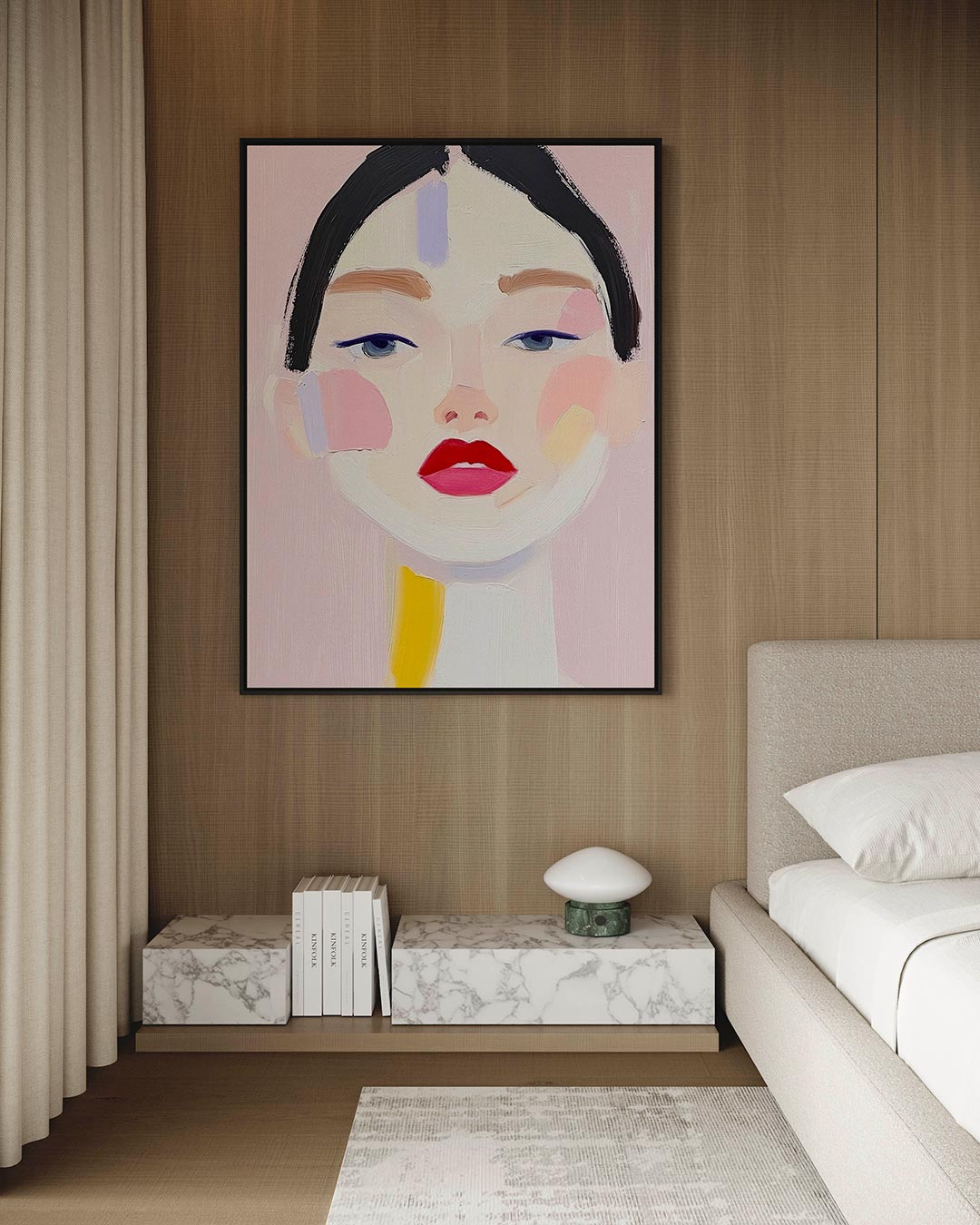 Portretstudie – Portret – kunstwerk op canvas, dibond of plexiglas