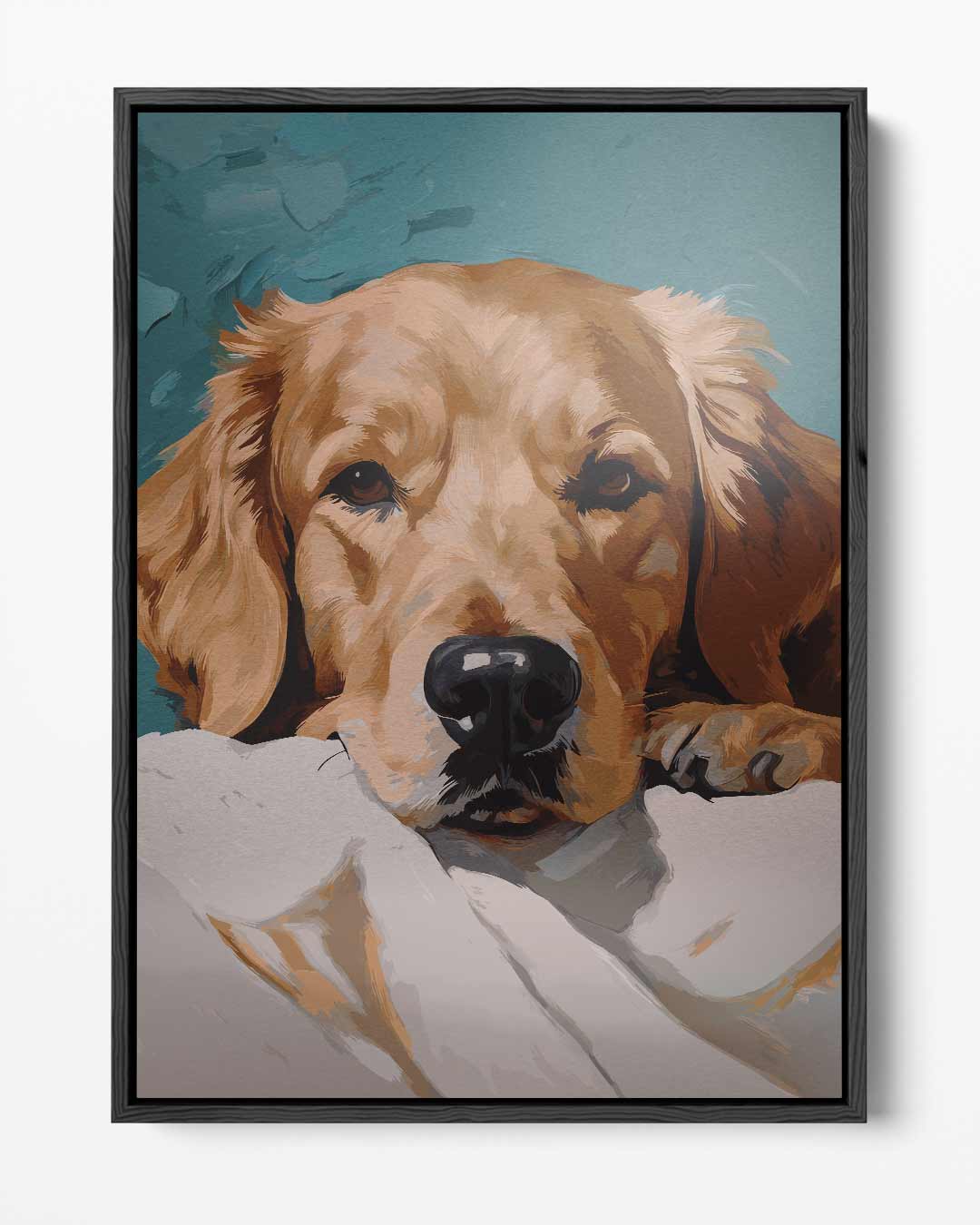 Sfeervol Hondenschilderij – portret kunstwerk als wanddecoratie