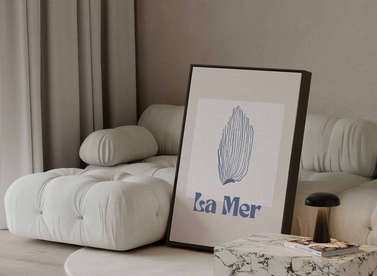 La Mer Zeedroom Print – canvas kunstwerk als wanddecoratie