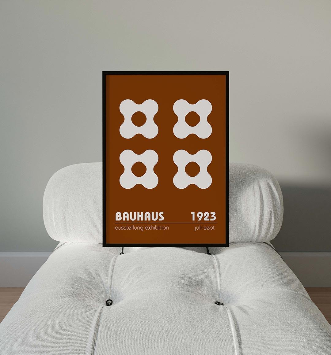Vormen en vlakken – moderne Bauhaus wandkunst als poster
