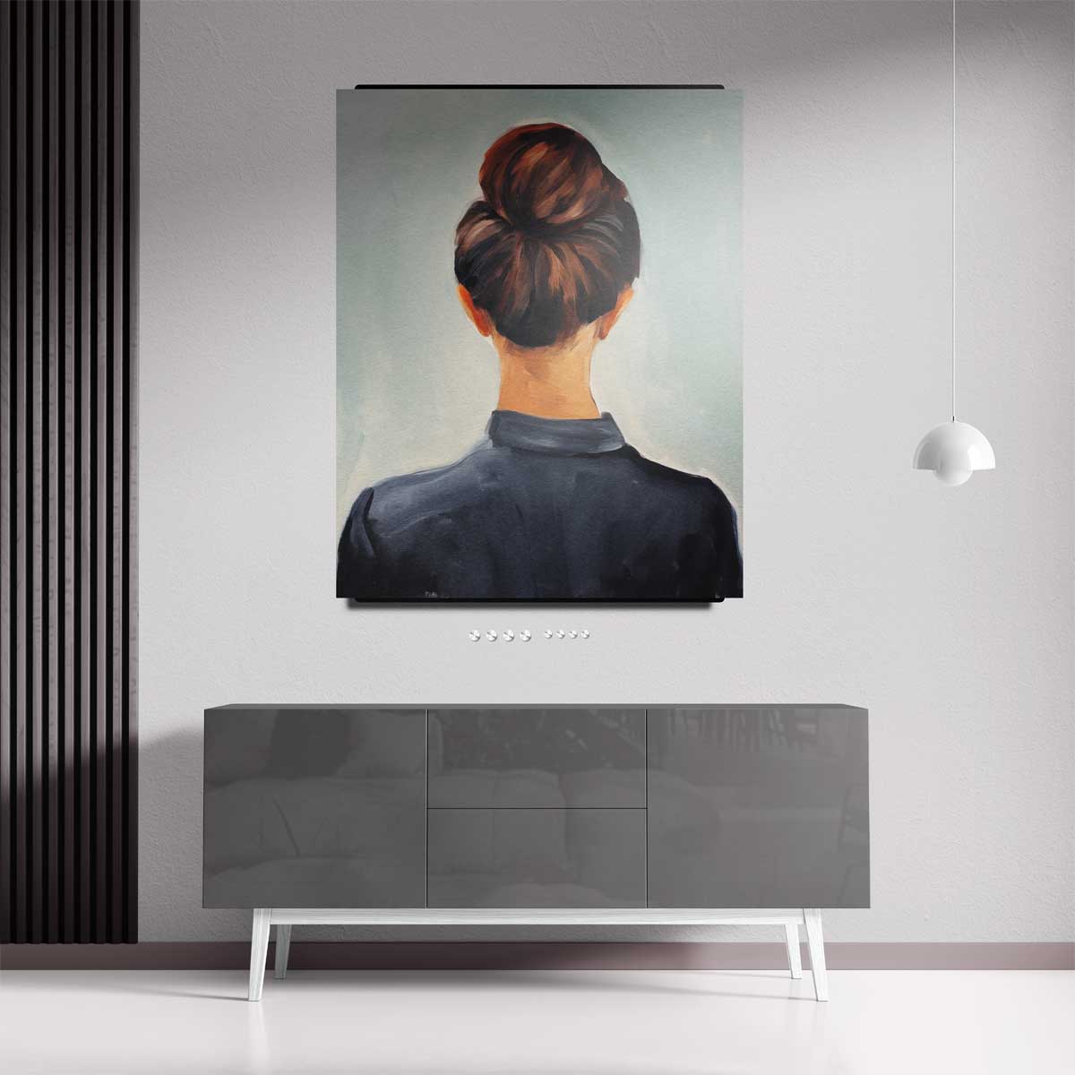 Elegante Achterzijde – kunstwerk met zwarte baklijst