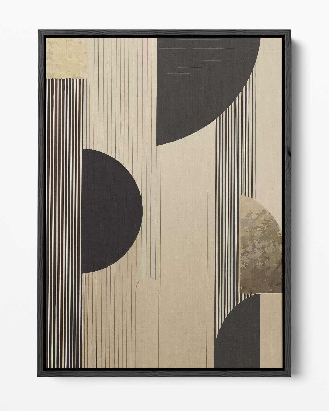 Moderne Geometrische Harmonie – portret kunstwerk als wanddecoratie