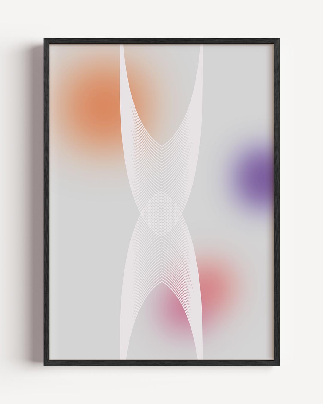 Abstracte Kleurenexplosie – kleurrijke abstracte portret poster als wanddecoratie