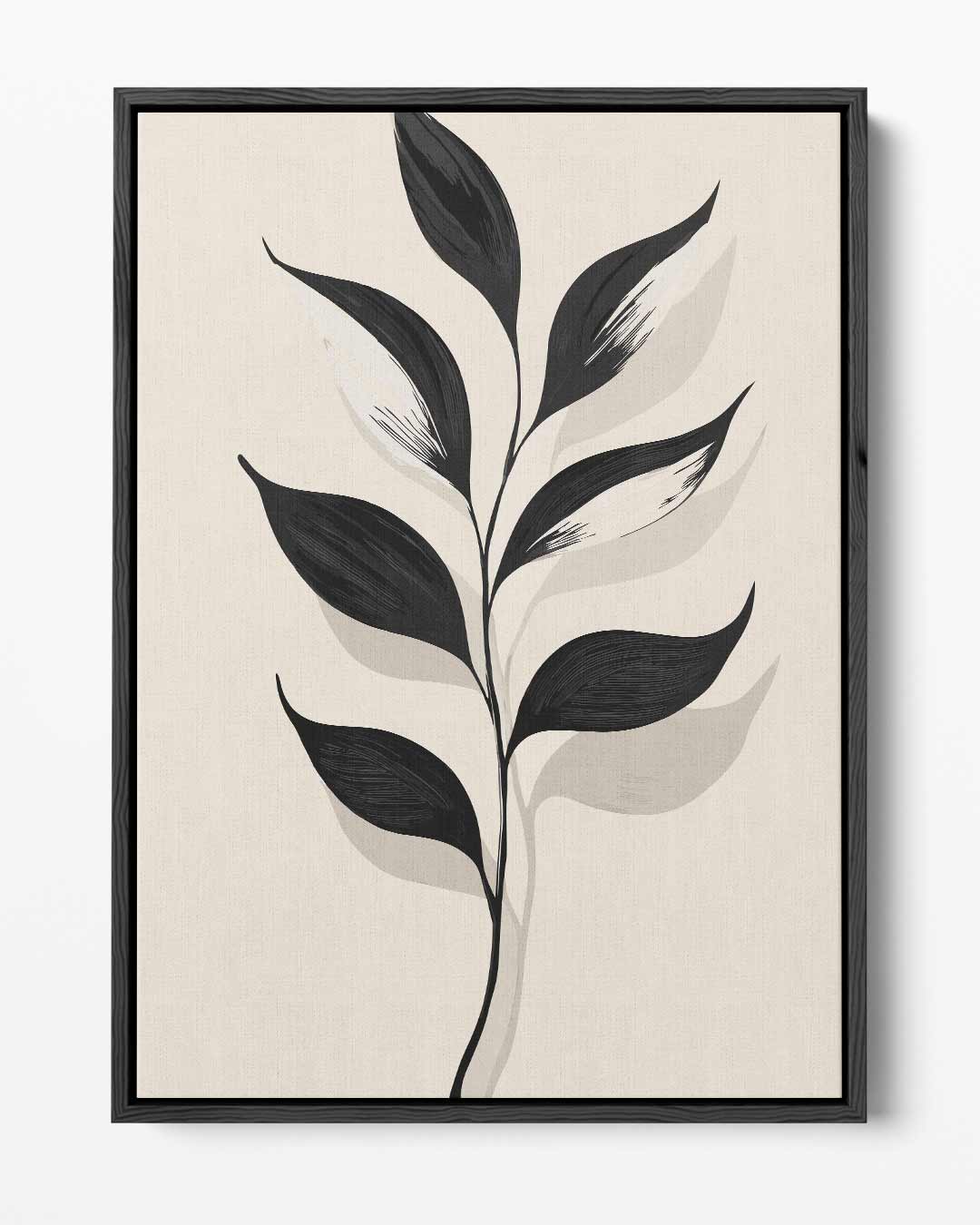 Minimalistische Botanische Illustratie – portret kunstwerk als wanddecoratie