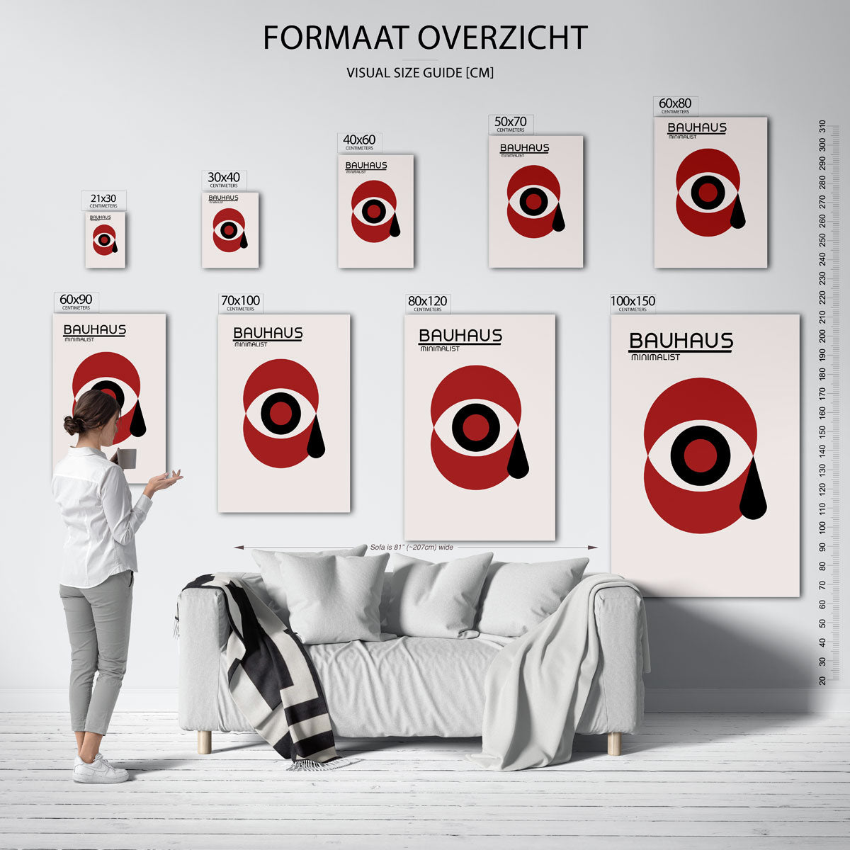 Vorm en balans – Bauhaus poster als geometrische wanddecoratie