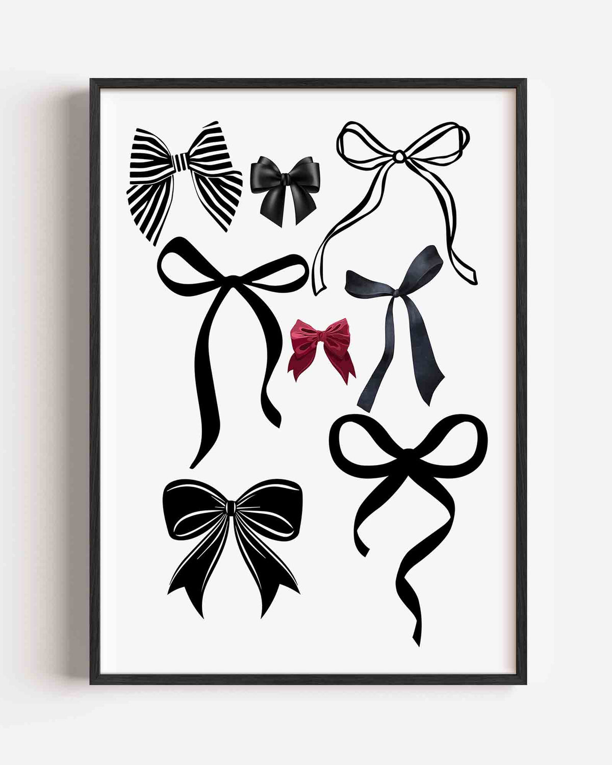 Verschillende strikken – Pop Art portret poster als wanddecoratie