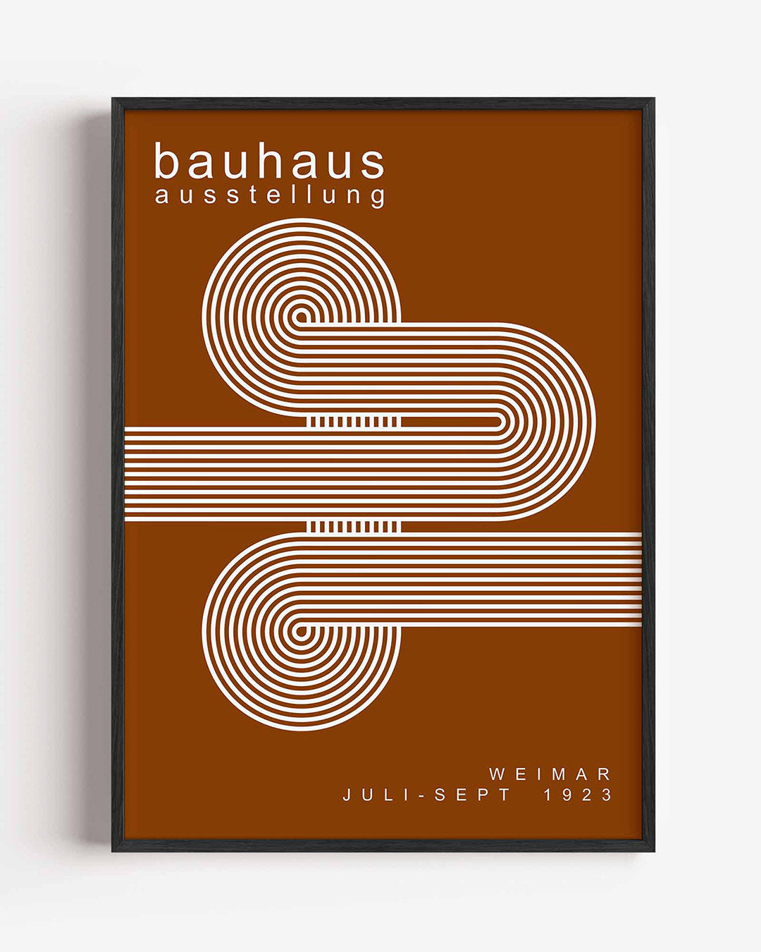 Lijnen en vlakken – staande Bauhaus poster als wanddecoratie
