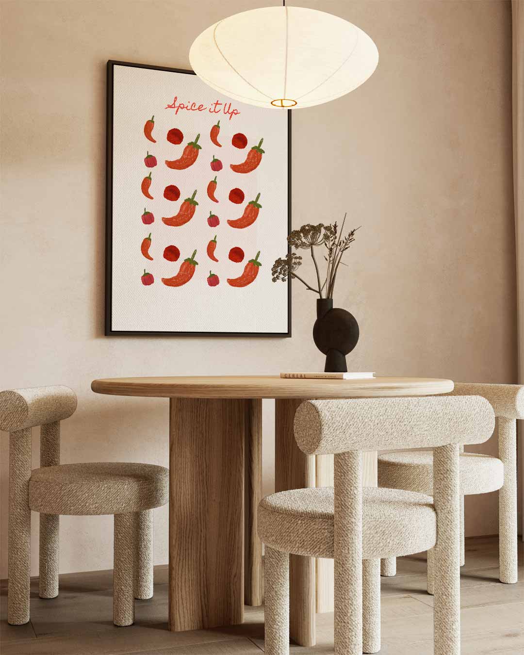 Spice it Up Poster – canvas wanddecoratie in portret formaat