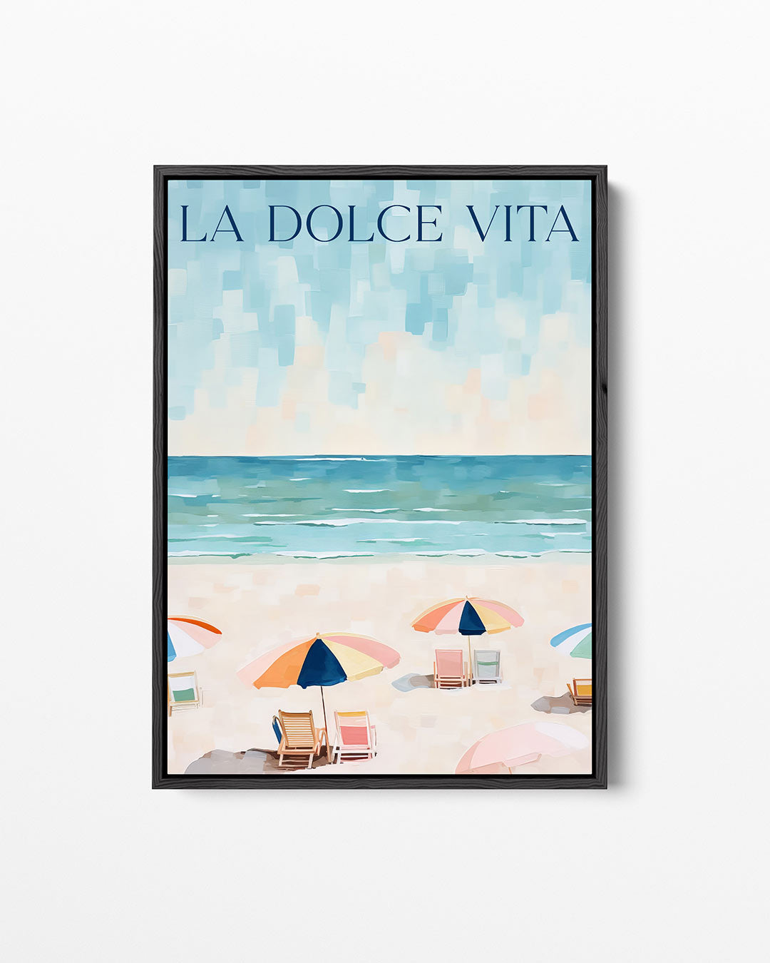 Zomerse stranddag – staand wanddecoratie kunstwerk