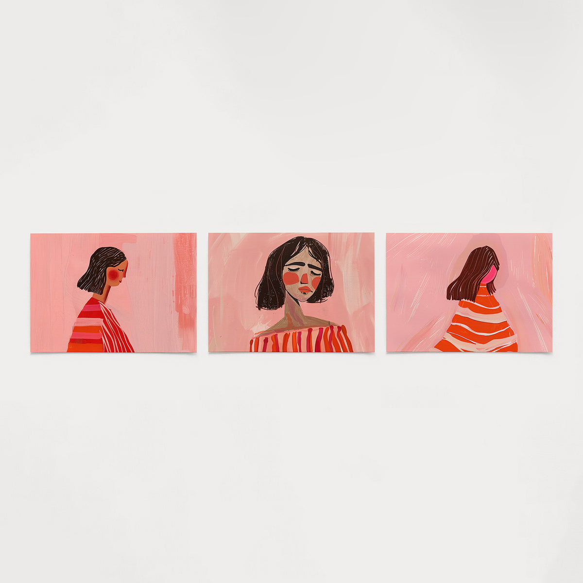 Zachte portretkleuren Posterset