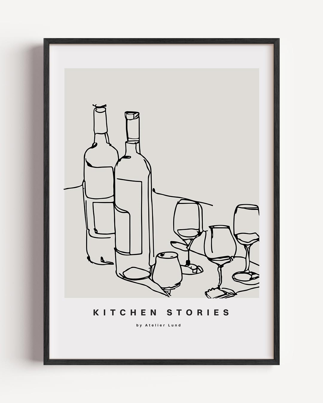 Stijlvolle Keukenlijnen – keuken portret poster als wanddecoratie