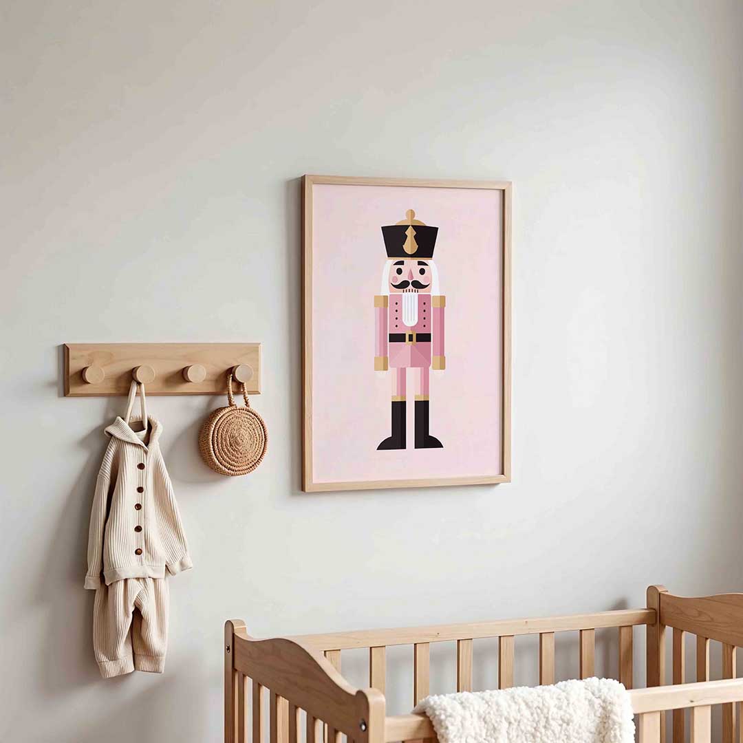 Roze notenkraker – kinderposter in staand formaat