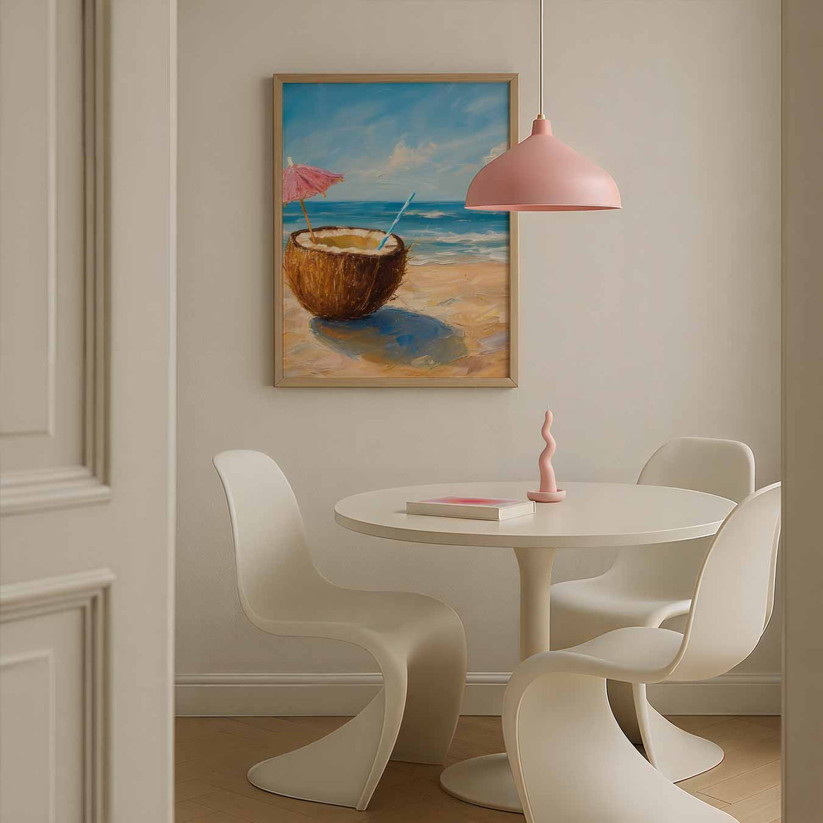 Tropische Ontsnapping Strandposter – Streetart wandkunst als portret poster