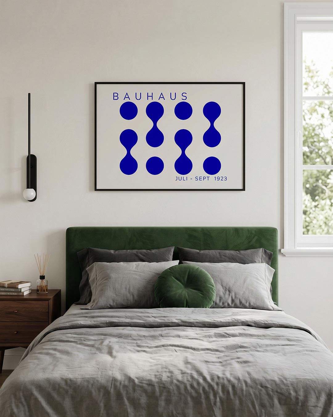 Vorm en ritme – liggende Bauhaus poster voor aan de muur