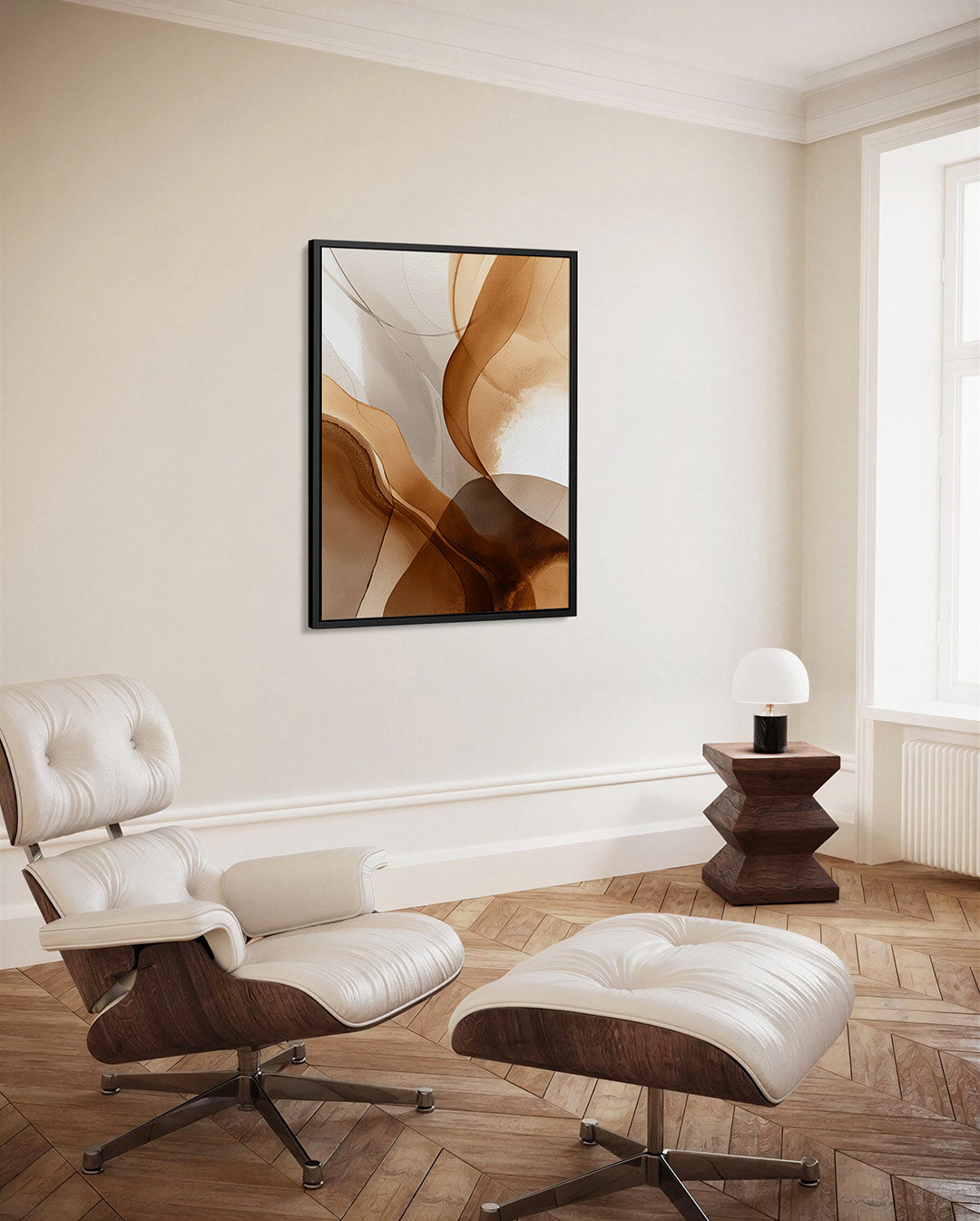 Organische vormen – decoratief kunstwerk voor aan de muur