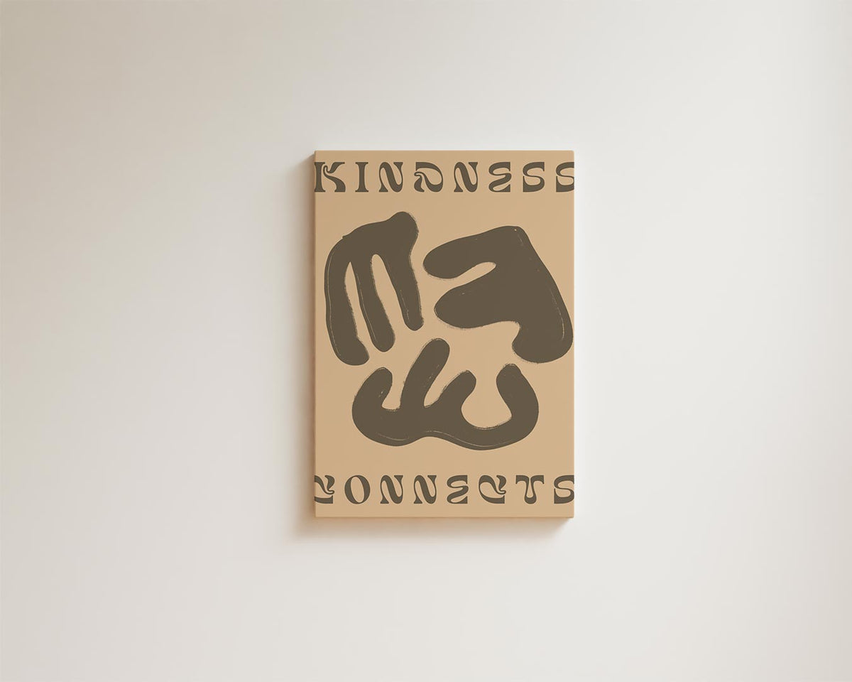 Verbonden in Vriendelijkheid Poster – kunstwerk met zwarte baklijst
