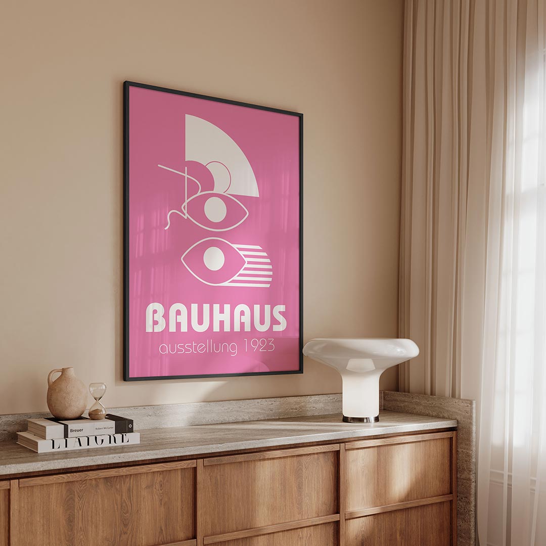 Vorm en kleur – geometrische Bauhaus poster in staand formaat
