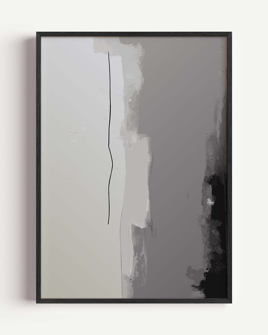 Minimalistische Abstracte Wandposter – kleurrijke abstracte portret poster als wanddecoratie