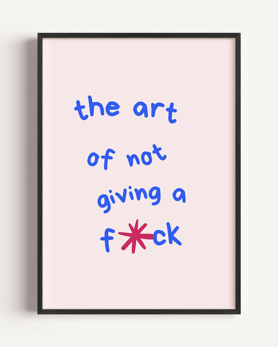 De Kunst van Loslaten – quote portret poster als wanddecoratie