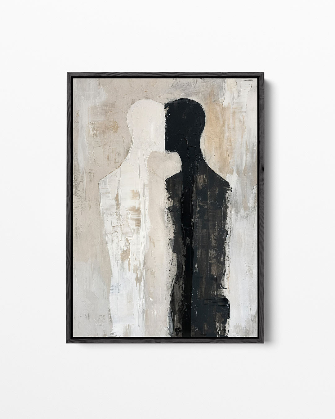 Twee figuren harmonie – staand wanddecoratie kunstwerk