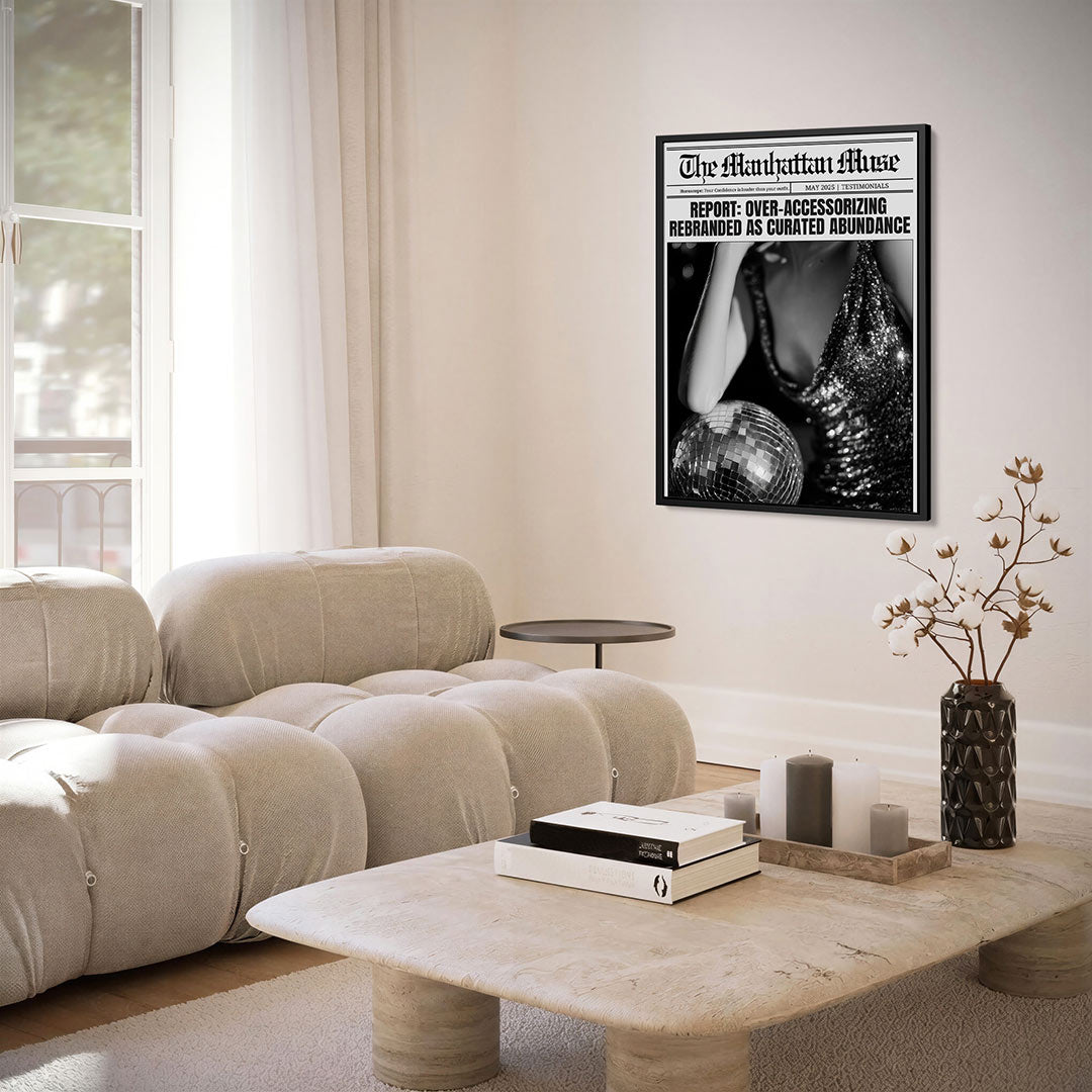 Glinsterende elegantie – staand wanddecoratie kunstwerk