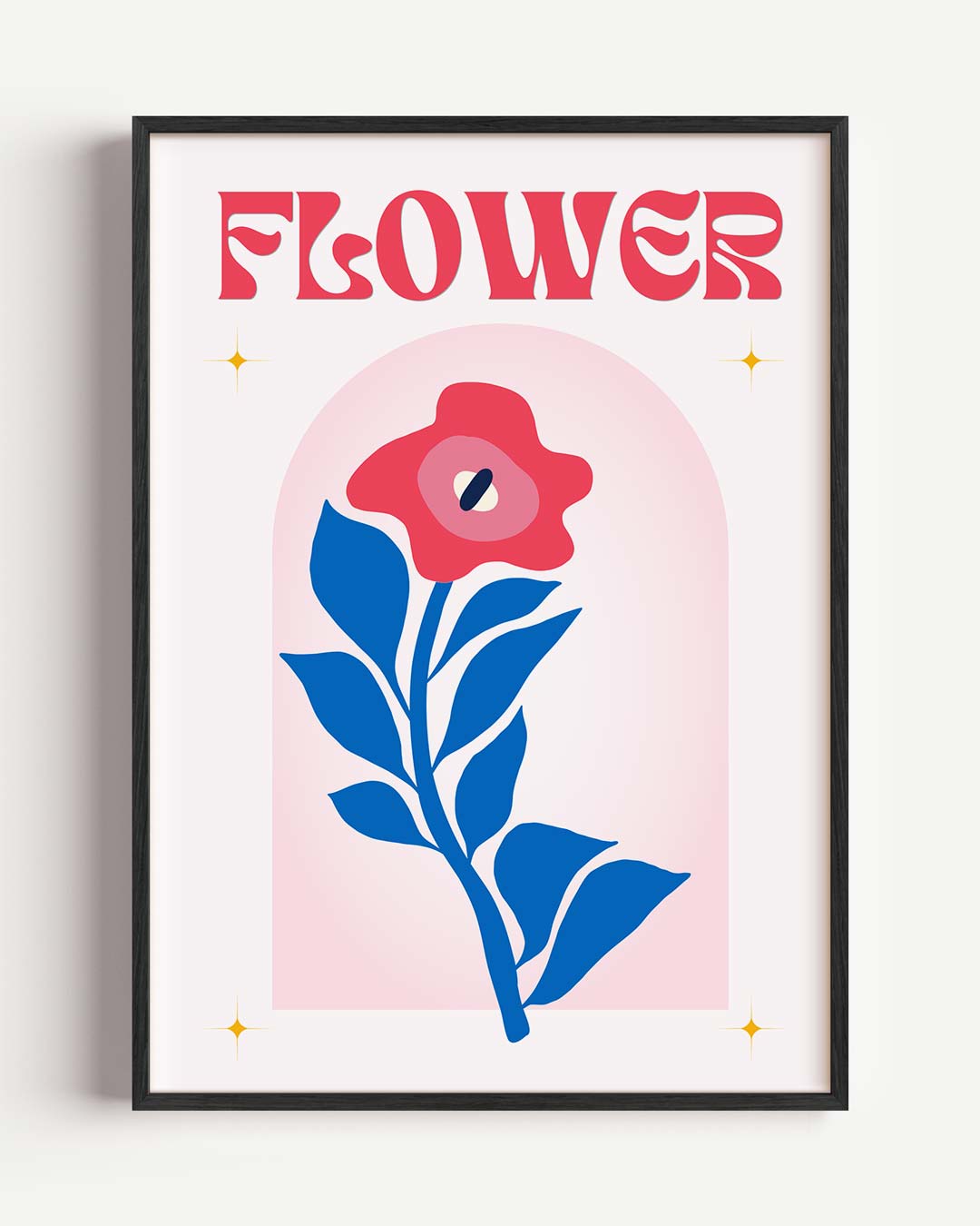 Vrolijke Bloemenpracht – bloemen portret poster als wanddecoratie