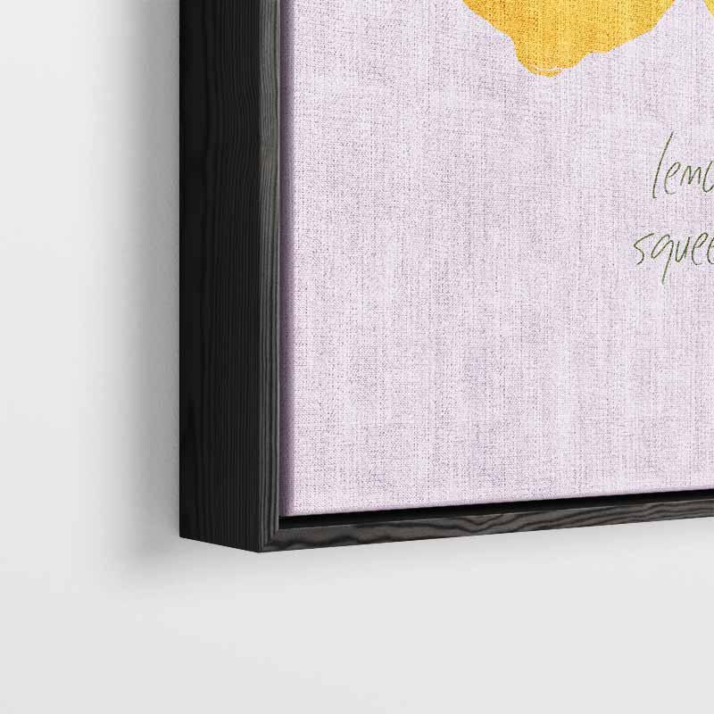 Easy Peasy Lemon Squeezy – plexiglas wanddecoratie in portret formaat
