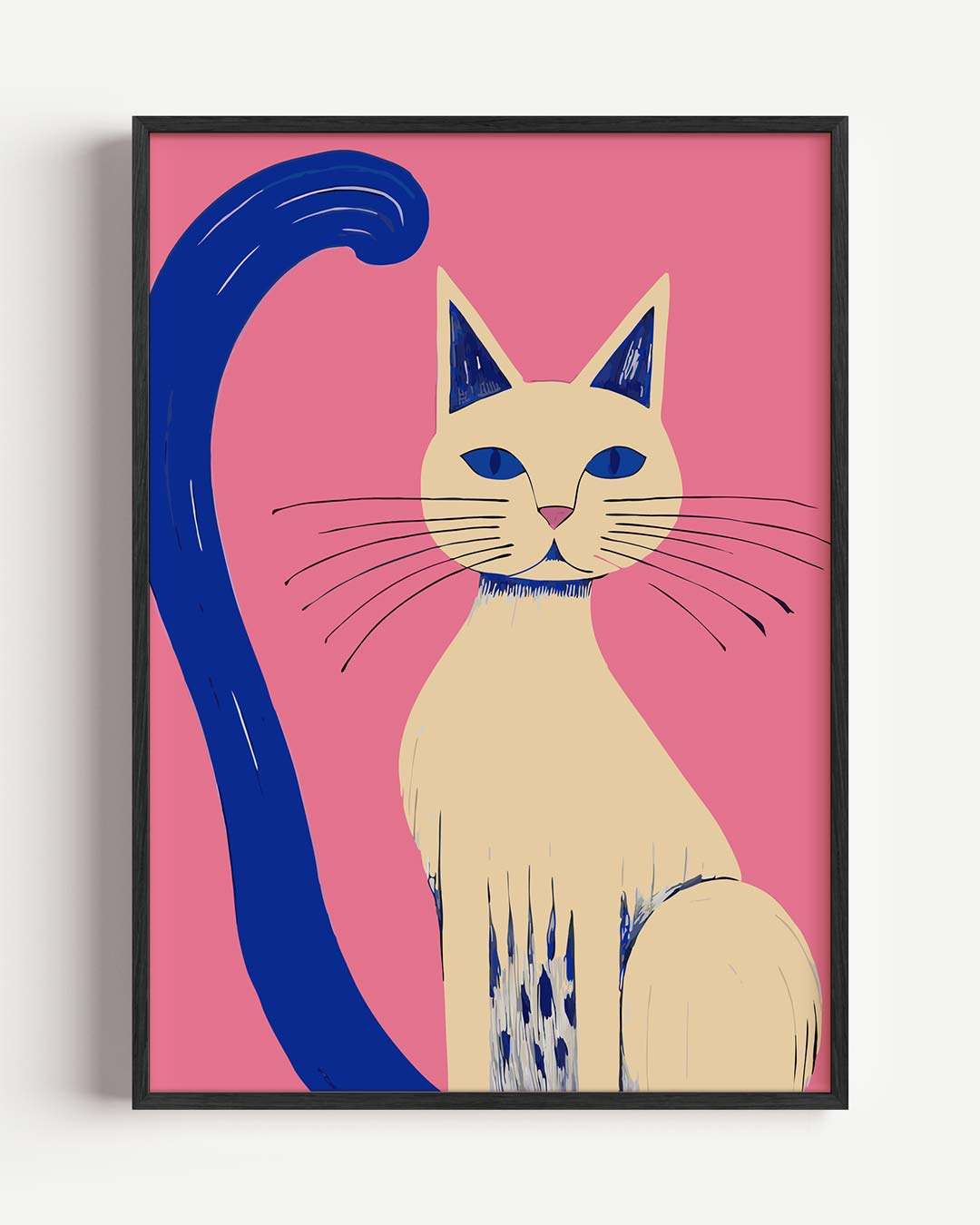 Stijlvolle Kattenkunst – dieren portret poster als wanddecoratie
