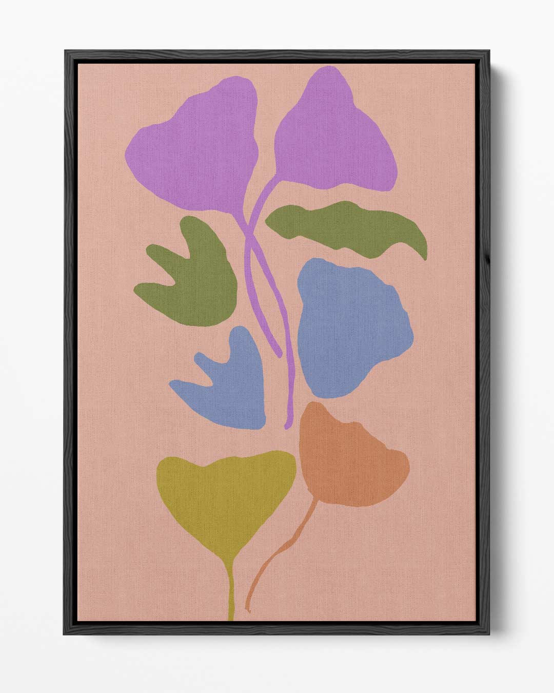Kleurrijke Bloempatronen – portret kunstwerk als wanddecoratie