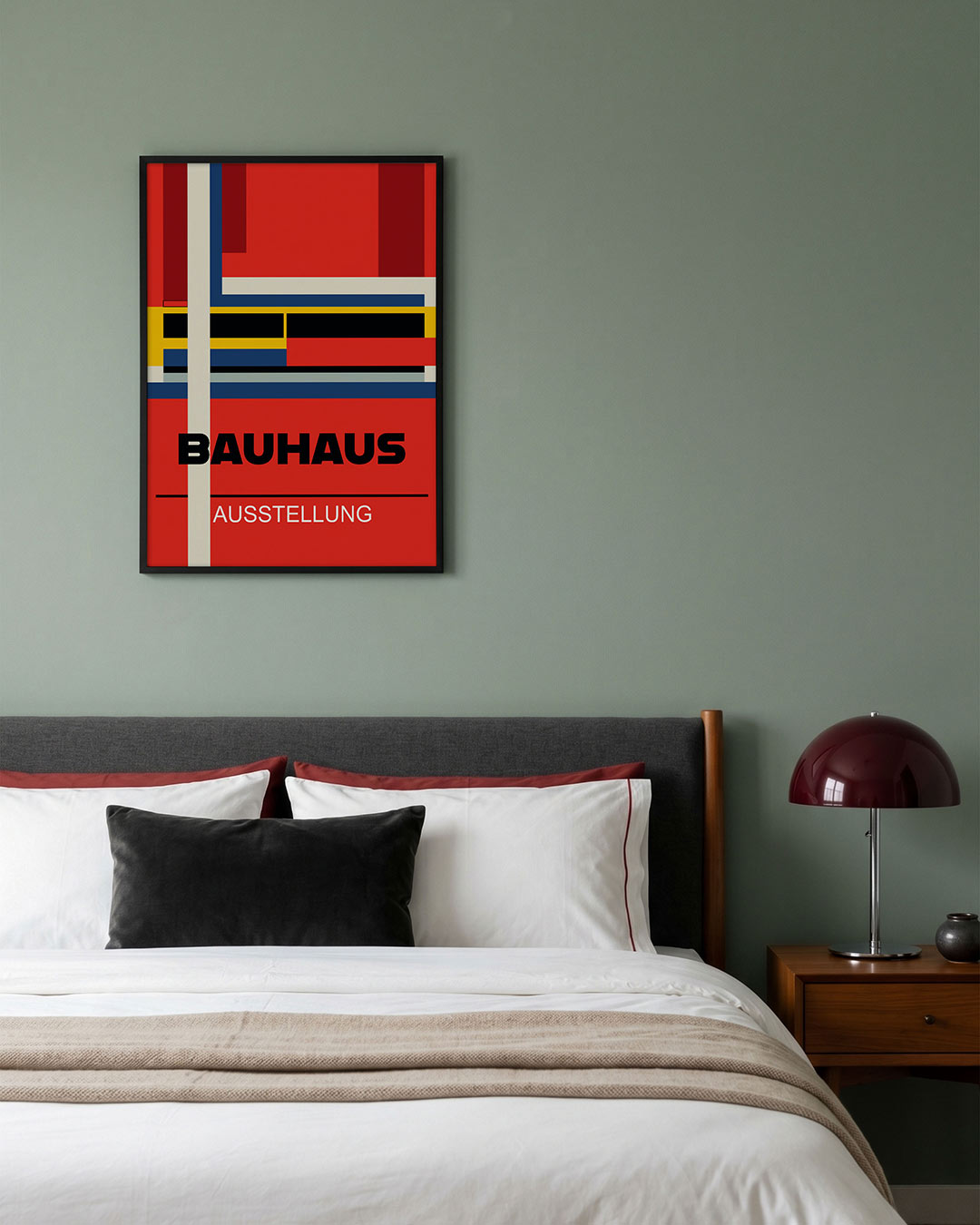 Vorm en kleur – geometrische poster in Bauhaus-stijl van WallArtistic