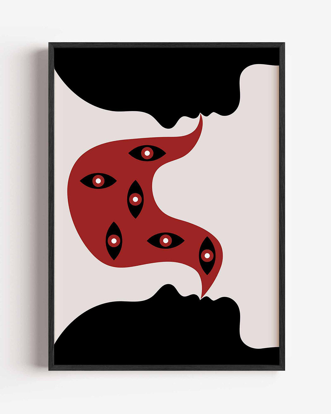 Vormen en vlakken – staande Bauhaus poster als wanddecoratie