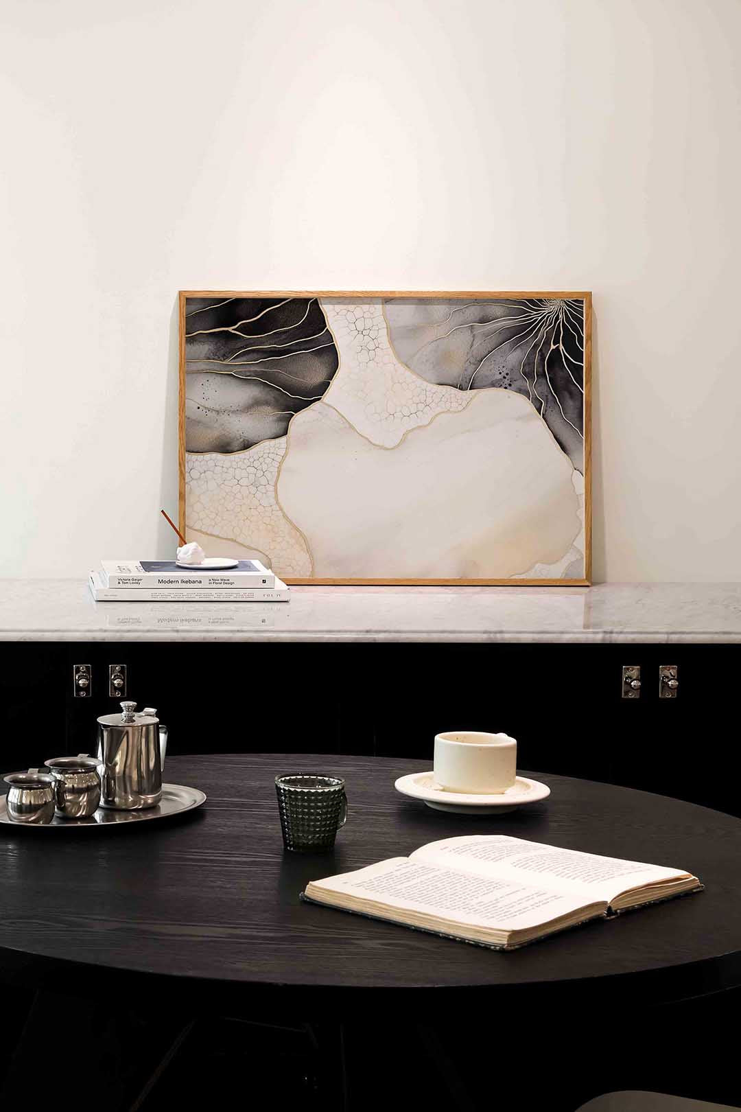 Abstracte lijnen en patronen – abstracte poster in liggend formaat