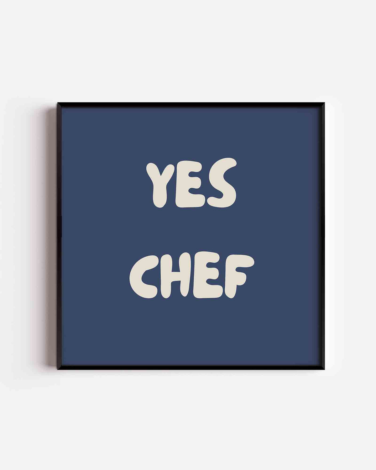 Yes chef – Pop Art vierkante poster als wanddecoratie