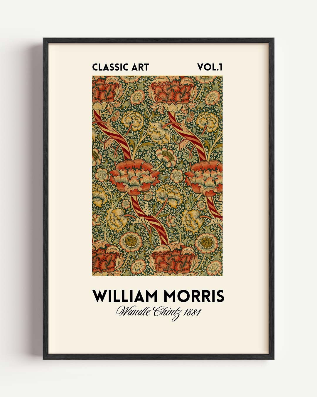 William Morris Wild Tulip 1884 Poster II – William Morris portret poster als wanddecoratie