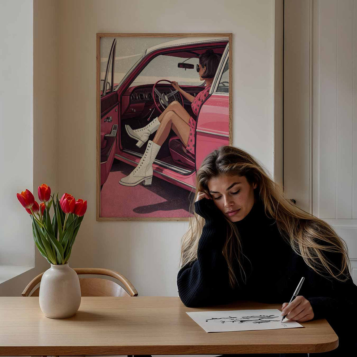Stoere Vintage Vibes – paasposter in staand formaat