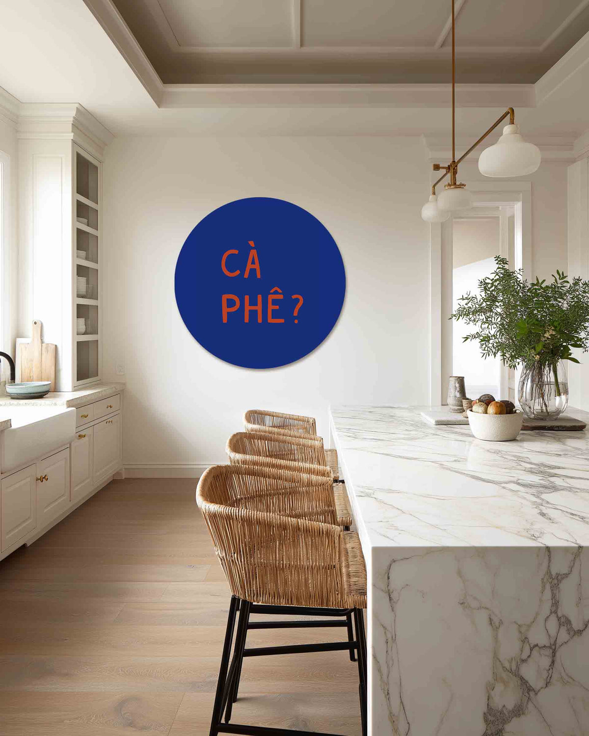 Cà phê – safari muurcirkel als ronde wanddecoratie