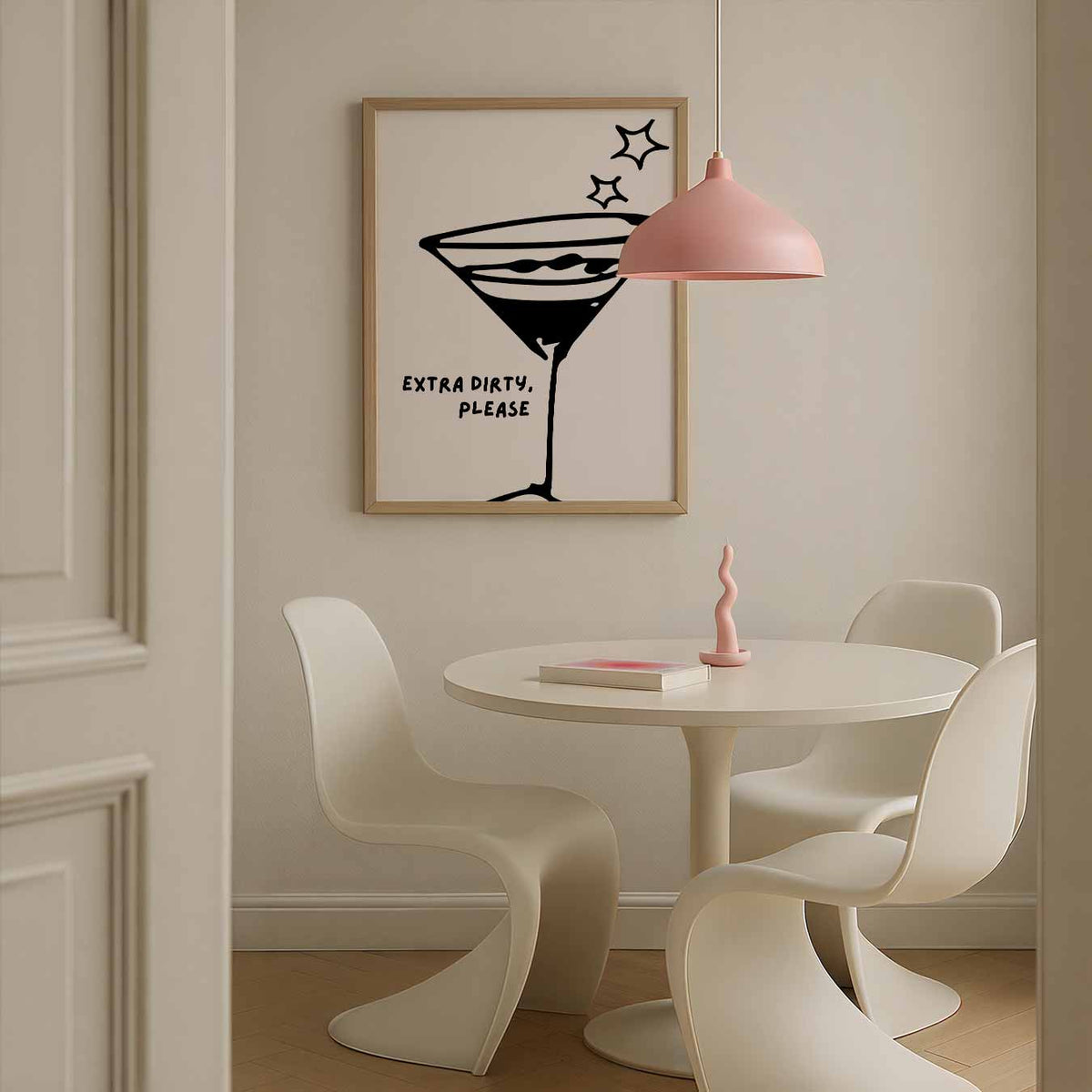 Extra Dirty Martini – zomerse poster in staand formaat