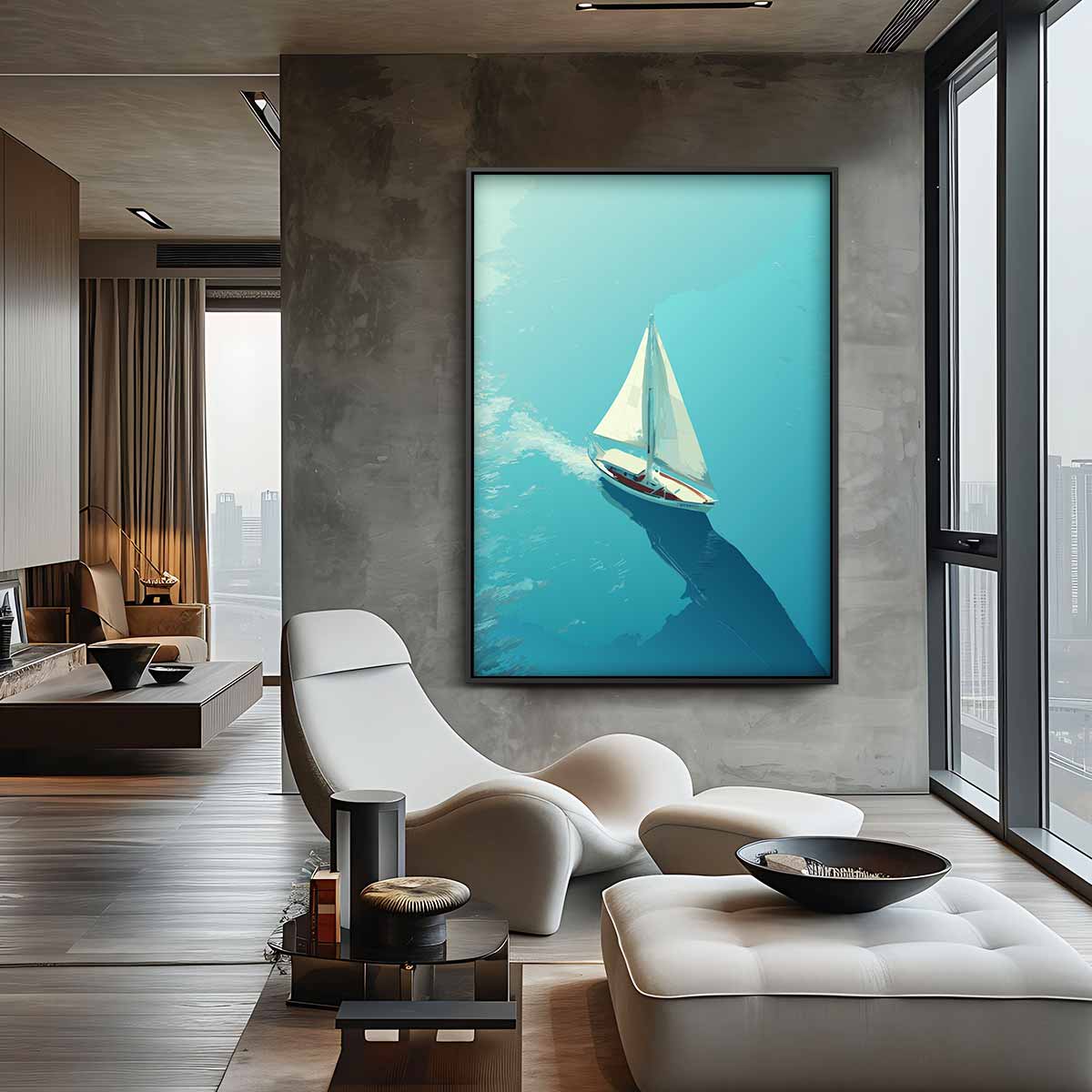 Zacht Briesje op Zee – plexiglas kunstwerk als wanddecoratie