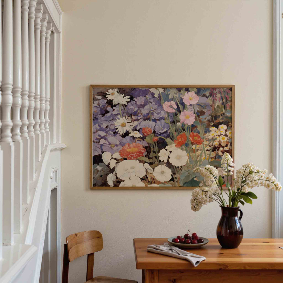 Bloemenpracht – botanische poster in liggend formaat
