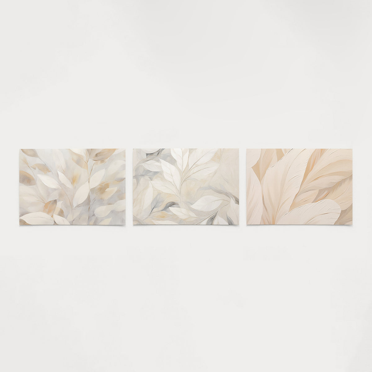 Bladvormen en neutrale tinten Posterset