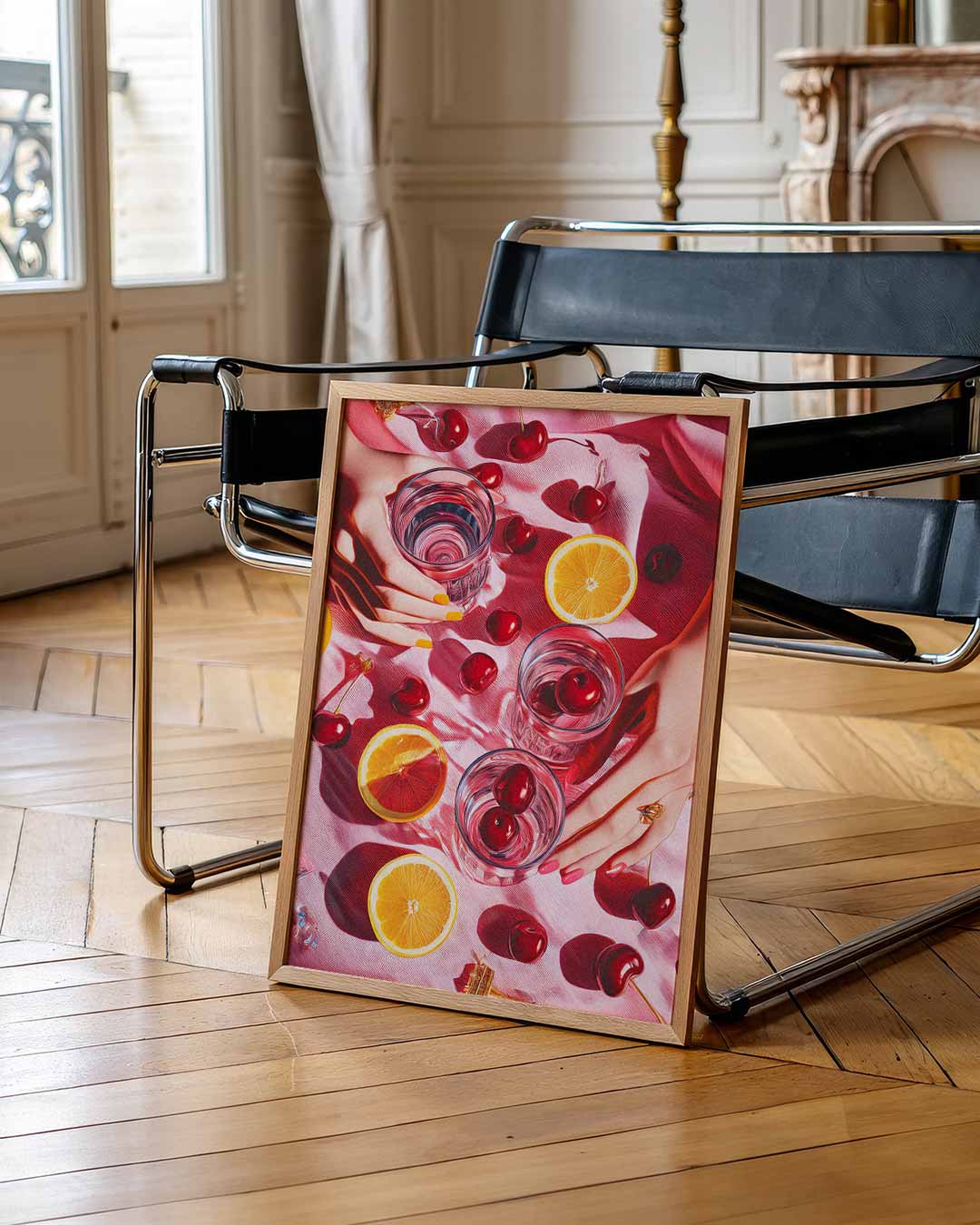 Zomerse Fruit Vibes – urban poster in staand formaat