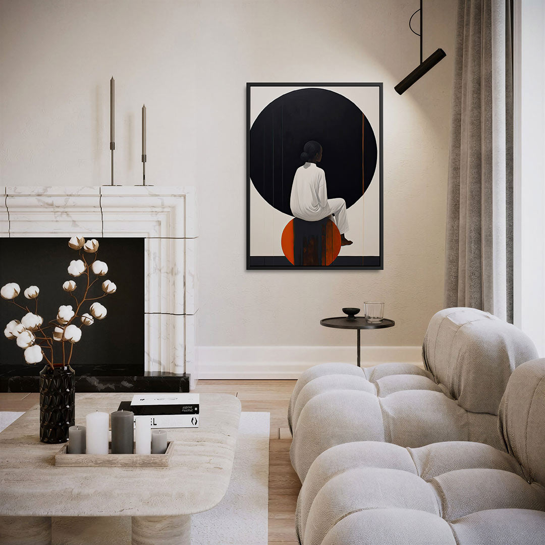 Geometrische figuren – moderne staande wandkunst