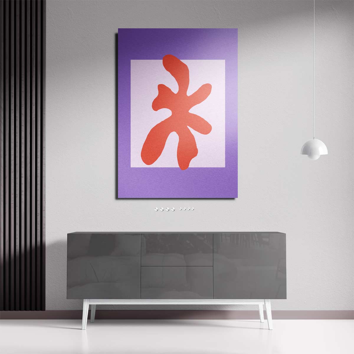 Vrolijk Abstract Design – plexiglas kunstwerk als wanddecoratie