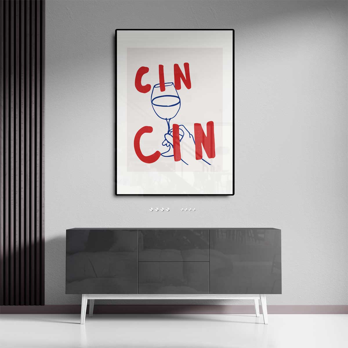 Cin Cin Cheers Wanddecoratie – canvas kunstwerk als wanddecoratie