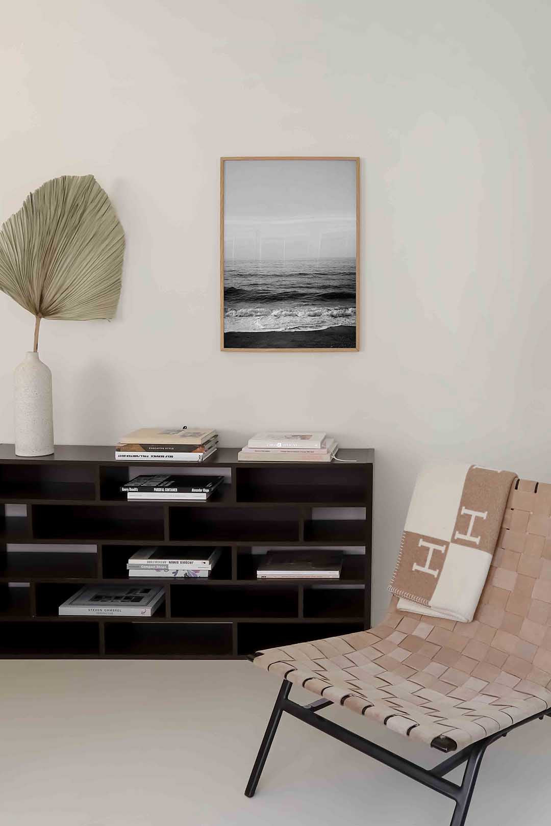 Golven aan de kust – natuur poster in staand formaat