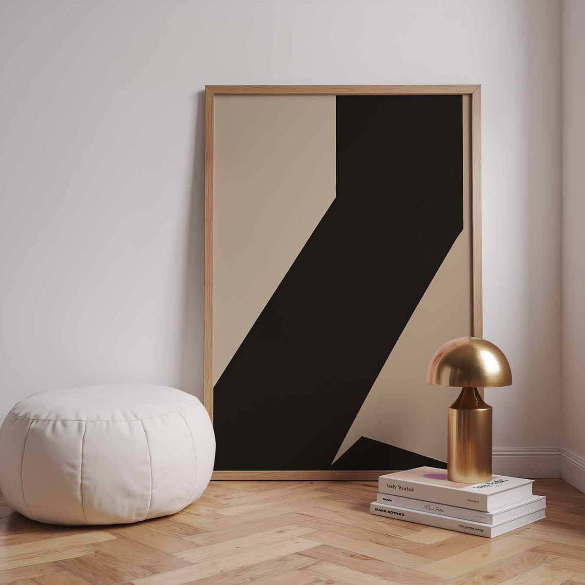 Moderne Geometrische Kunstposter – staande kleurrijke abstracte wanddecoratie van WallArtistic