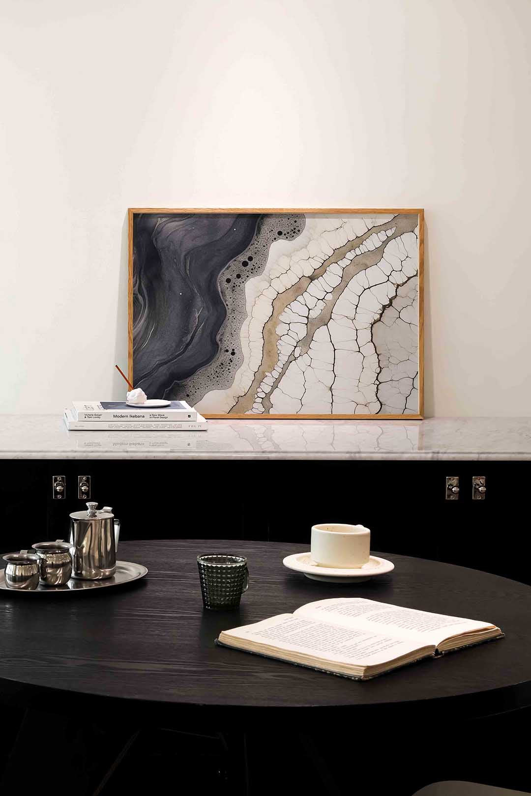 Abstracte lijnen en patronen – abstracte poster in liggend formaat
